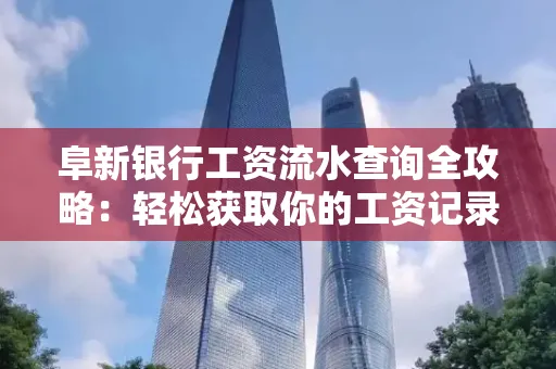 阜新银行工资流水查询全攻略：轻松获取你的工资记录