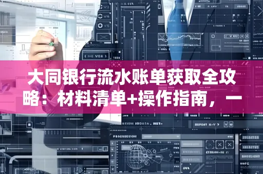大同银行流水账单获取全攻略：材料清单+操作指南，一篇搞定！