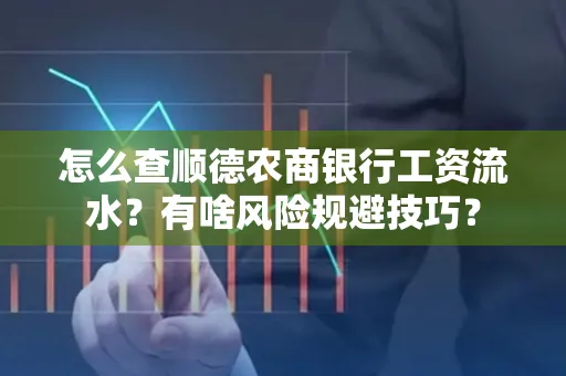 怎么查顺德农商银行工资流水?有啥风险规避技巧? 怎么查顺德农商银行工资流水?有啥风险规避技巧?