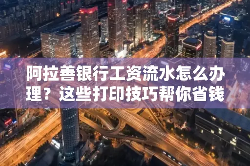 阿拉善银行工资流水怎么办理？这些打印技巧帮你省钱又省事！