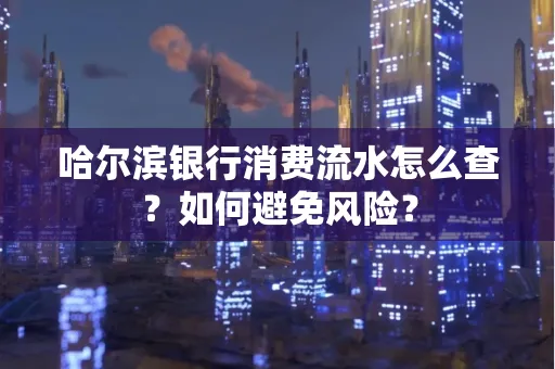 哈尔滨银行消费流水怎么查？如何避免风险？