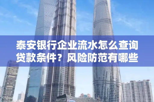 泰安银行企业流水怎么查询贷款条件？风险防范有哪些技巧？