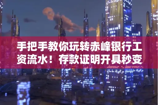 手把手教你玩转赤峰银行工资流水！存款证明开具秒变行家的5个绝活