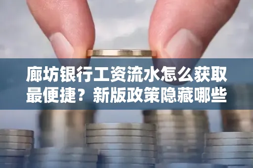廊坊银行工资流水怎么获取最便捷？新版政策隐藏哪些风险？