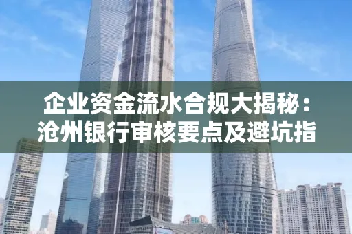 企业资金流水合规大揭秘：沧州银行审核要点及避坑指南
