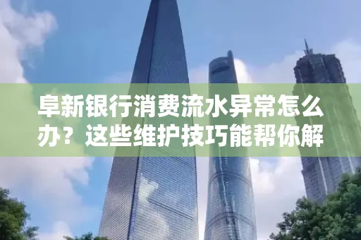 阜新银行消费流水异常怎么办？这些维护技巧能帮你解决问题！